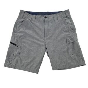 Denali Cargo Shorts Mens 36 Grey Performance Stretch Hiking Fishing D427754S